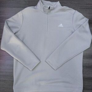 adidas Men’s Light Gray Quarter-Zip Pullover